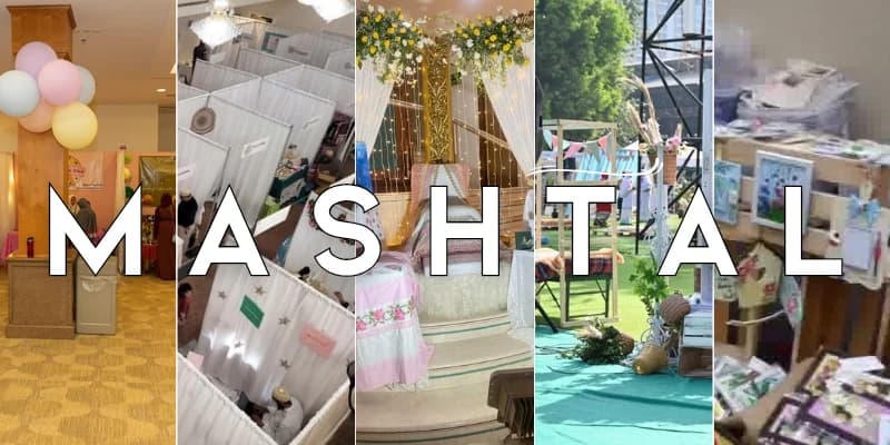 Mashtal exhibition halls, stalls and decor behind the Mashtal name